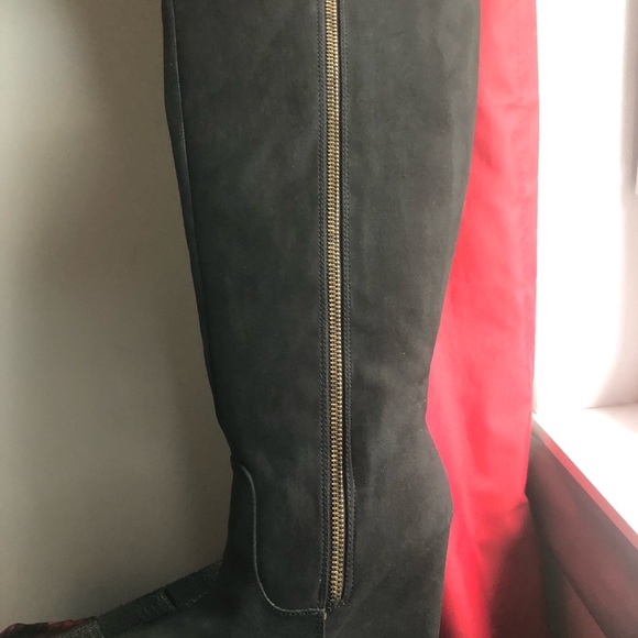 NWOT Black Knee High Heeled Boots Size 5,5 - Picture 3 of 7